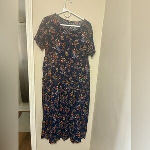 Floral Navy Dress